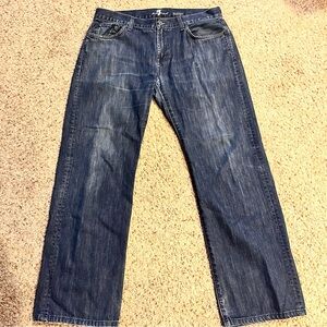 7 for all mankind jeans austyn Men’s Size 34 Dark Wash Relaxed Fit